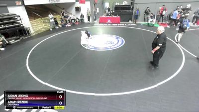 120 lbs Cons. Round 3 - Aidan Jeong, Castro Valley High School Wrestling vs Adam Rezeik, California