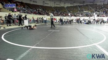 46 lbs 3rd Place - Garrett Doyle, Cowboy Wrestling Club vs Johnny Weisinger, Wyandotte Youth Wrestling