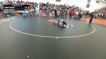 77 lbs Cons. Round 3 - Jamen Crosby, Lovell Middle School vs Ziggy Gilette, Powell Middle School