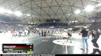 38-40 lbs Semifinal - Ezra Arias, Hoquiam Jr. Grizzly Wrestling Club vs Brock Hatton, Maddogs Wrestling