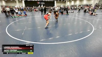 144 lbs Semifinal - Mateo Centeno, Esperanza High School Wrestling vs Landen McDowell, Team Hammer Wrestling Academy