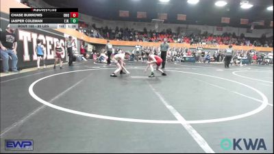 80 lbs Rr Rnd 3 - Chase Burrows, Chickasha Wrestling vs Jasper Coleman, Elgin Wrestling