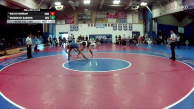 165 lbs Semifinal - David Roman, Corona vs Roberto Santos, Chino Hills