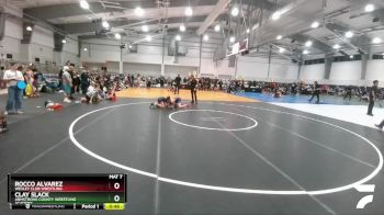 100 lbs Cons. Semi - Clay Slack, Armstrong County Wrestling Academy vs Rocco Alvarez, Wesley Club Wrestling