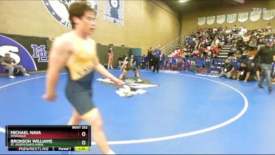 150 lbs Champ. Round 1 - Bronson Williams, St. Joseph/Santa Maria vs Michael Nava, Stockdale