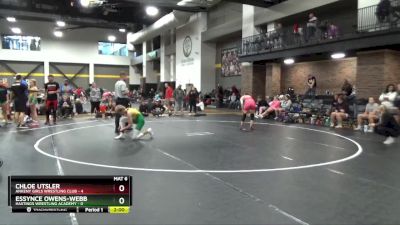 112 lbs Round 5 (16 Team) - Essynce Owens-Webb, Hastings Wrestling Academy vs Chloe Utsler, Ankeny Girls Wrestling Club