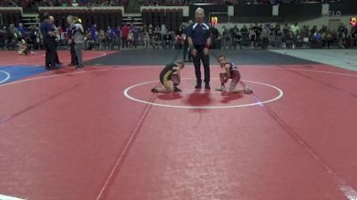 52 lbs Quarterfinal - Maci Seabolt, Cascade Little Guy Wrestling vs Kennedy Brown, Miles City Wrestling Club