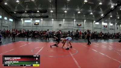 120 lbs Round 1 (6 Team) - Landon Sidun, Top Level vs Quincy Cormier, Capital City WC