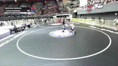 110 lbs Champ. Round 1 - Demetrius Mendoza vs Jaxon Sovereign, Fortuna Youth Wrestling Club