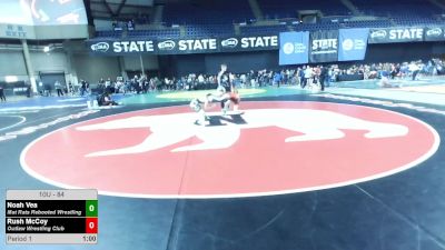 84 lbs Cons. Sub-semis - Noah Vea, Mat Rats Rebooted Wrestling vs Rush McCoy, Outlaw Wrestling Club