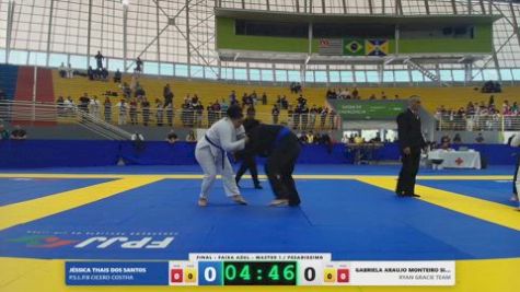 GABRIELA ARAUJO MONTEIRO SILVA vs JÉSSICA THAIS DOS SANTOS 2026 FPJJ Circuito Paulista GI Etapa 3
