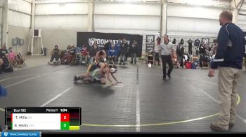 91 lbs Round 5 - Tanner Mills, Dundee MI vs Bentley Healy, Lapeer Wrestling Club