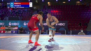 97 kg 1/4 Final - Magomedgadji Nurov, North Macedonia vs Kyle Snyder, United States