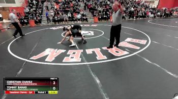 126 lbs 3rd Place Match - Tommy Banas, New Lenox (PROVIDENCE CATHOLIC) vs Christian Chavez, Carol Stream (GLENBARD NORTH)