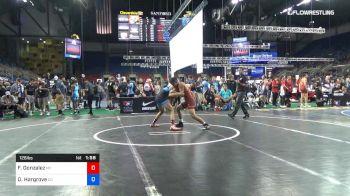 126 lbs Cons 64 #2 - Francisco Gonzalez, New York vs Dominic Hargrove, Colorado