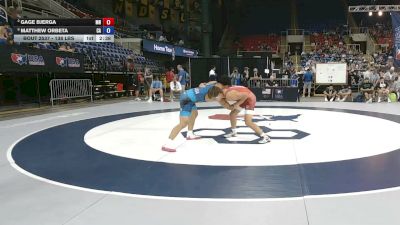 138 lbs 3rd Place Match - Gage Bjerga, Minnesota vs Matthew Orbeta, California