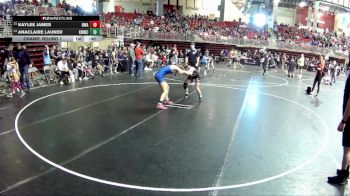 107 lbs Champ. Round 1 - Kaylee James, Nebraska Wrestling Academy vs AnaClaire Launer, Kearney MatCats Wrestling Club
