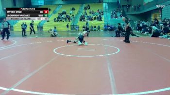 132 lbs Round 4 (6 Team) - Jayden Cruz, Hillsboro vs Leonardo Vasquez, Woodburn