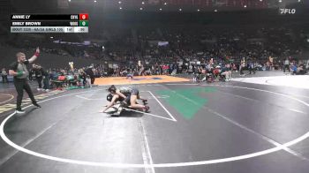 6A/5A Girls 105 Cons. Round 2 - Emily Brown, Woodburn Girls vs Annie Ly, Century Girls