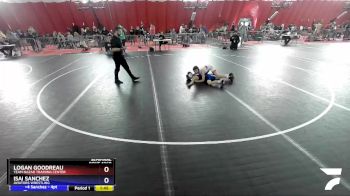 82 lbs Semifinal - Logan Goodreau, Team Nazar Training Center vs Isai Sanchez, Aviators Wrestling