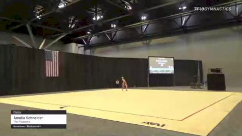 Amelia Schneider - Clubs, The Palaestra - 2021 USA Gymnastics Championships