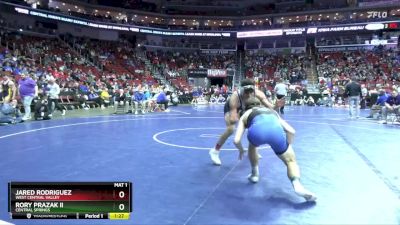 1A-150 lbs Cons. Round 3 - Rory Prazak II, Central Springs vs Jared Rodriguez, West Central Valley