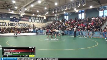 145 lbs Quarterfinal - Anthony Saldana, Vista Murrieta vs Ethan Barrett, Murrieta Valley