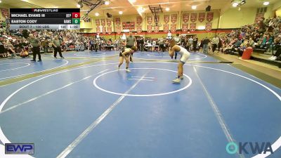 100 lbs Quarterfinal - Michael Evans III, Tulsa Blue T Panthers vs Easton Cody, Broken Arrow Wrestling Club