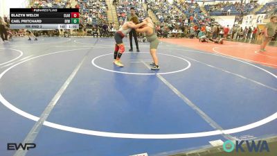 Rr Rnd 3 - Blazyn Welch, Claremore Wrestling Club vs Cael Pritchard, Bristow Elementary Wrestling Club