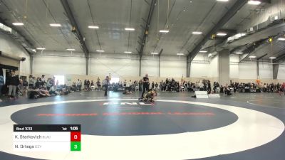 90 lbs Rr Rnd 1 - Kaiden Starkovich, Black Fox Wrestling Academy vs Nicholas Ortega, Izzy Style Wrestling