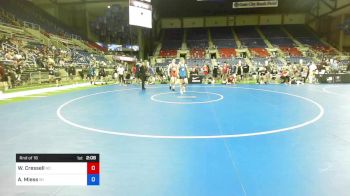 160 lbs Rnd Of 16 - Waylon Cressell, North Dakota vs Ashton Miess, Wisconsin