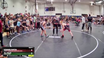 105 lbs Quarterfinal - Konner Partin, Mighty Warriors Wrestling Acad vs Eli Miles, Unattached