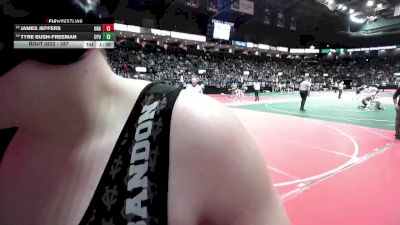 287 lbs Champ. Round 1 - Tyre Bush-Freeman, CPUA vs James Jeffers, Unattached