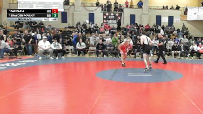 113 lbs 3rd Place - Zac Faria, North Attleborough vs Brayden Pouliot, Beverly