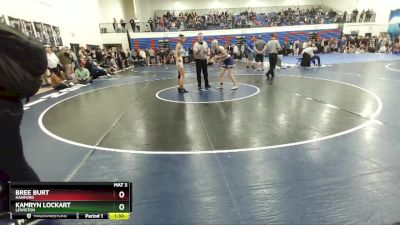 132 lbs Cons. Round 3 - Kamryn Lockart, Lewiston vs Bree Burt, Hanford