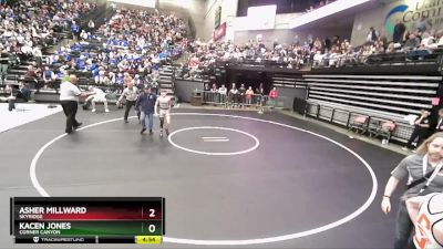 106 lbs Quarterfinal - Asher Millward, Skyridge vs Kacen Jones, Corner Canyon