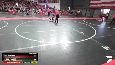 60 lbs Semifinal - Piper Moser, Kaukauna Grappling Ghosts vs Ryla Meyer, Mollitium Wrestling Club