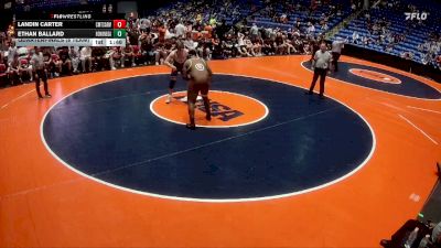 285 lbs Quarterfinals (8 Team) - Landin Carter, Chicago (Mt. Carmel) vs Ethan Ballard, Rockton (Hononegah)