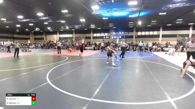 126 lbs Quarterfinal - Aaron Zamora, Los Lunas vs Ronnie Ramirez, Pounders WC