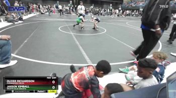 67 lbs Cons. Semi - Oliver Richardson, Clearwater Youth vs Jaxson Kimball, Wichita Blue Knights