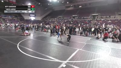 58 lbs 1st Place Match - Nico Lopez, Black Fox Wrestling Academy vs Jett Cavazos, Top Rank