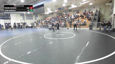 126 lbs Cons. Round 4 - Frans Hanson, Corona Del Mar vs John Burkley, Santiago Corona