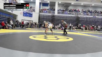 132 lbs Quarterfinal - Logan Rhodes, Yale vs Romeo Simmons, Defiance