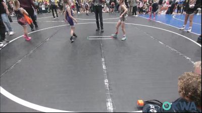 52-57 lbs Rr Rnd 1 - Tinley Jones, Kingfisher YellowJackets vs BELLA JULIAN, SEO Wrestling Club