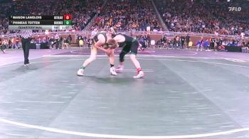 D4-126 lbs Quarterfinal - Mason Langlois, Houghton Lake vs Phineas Totten, Monroe St Mary Catholic Central