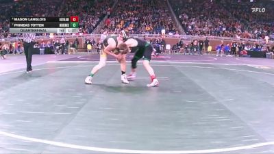 D4-126 lbs Quarterfinal - Mason Langlois, Houghton Lake vs Phineas Totten, Monroe St Mary Catholic Central