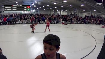 28 lbs Quarterfinal - Kannon Kuskie, Ogallala Youth Wrestling Club vs Maddux Tetley, Sutherland Youth Wrestling Club