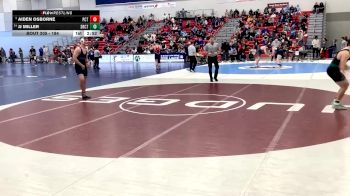 184 lbs Champ. Round 2 - Aiden Osborne, Pennsylvania College Of Technology vs Jj Miller, Slippery Rock Club Team