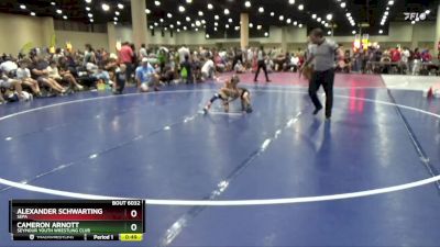 45 lbs Quarterfinal - Alexander Schwarting, Sepa vs Cameron Arnott, Seymour Youth Wrestling Club