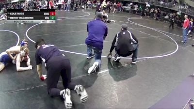 150 lbs Cons. Round 4 - Cole Nuss, Broken Bow Wrestling Club vs Henry Hagedorn, Norris Wrestling Club